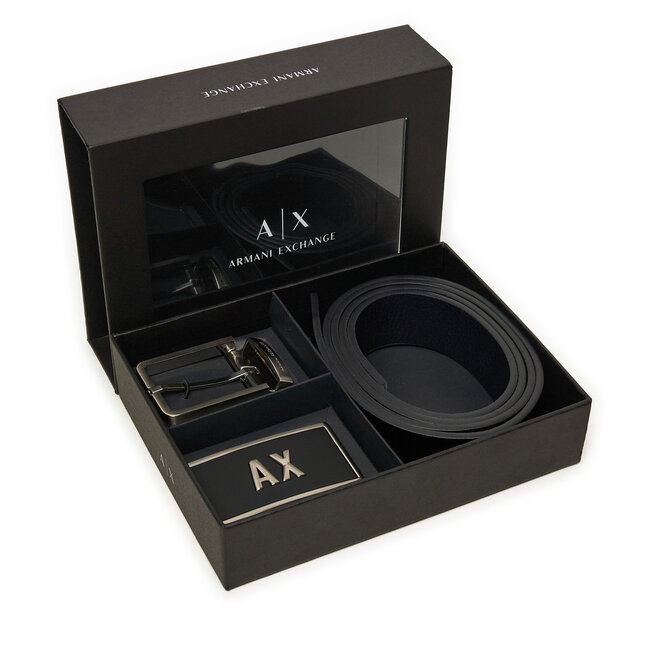 Pasek Męski Armani Exchange XM000185 AF11958 MC038 Czarny -