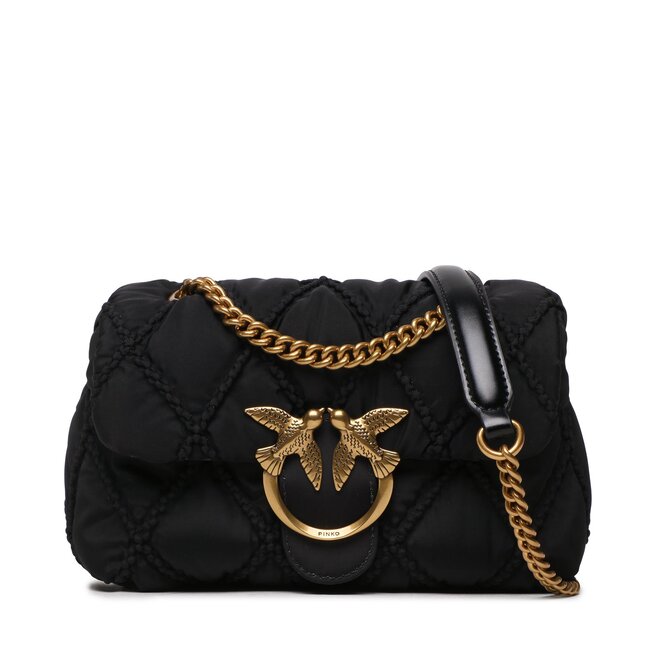 Nappa Donna Mini Puff In Nappa, Trapuntata, Con Catena, Bianco