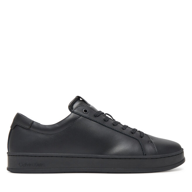 Sneakersy Calvin Klein Low Top Lace Up Lth - Czarny