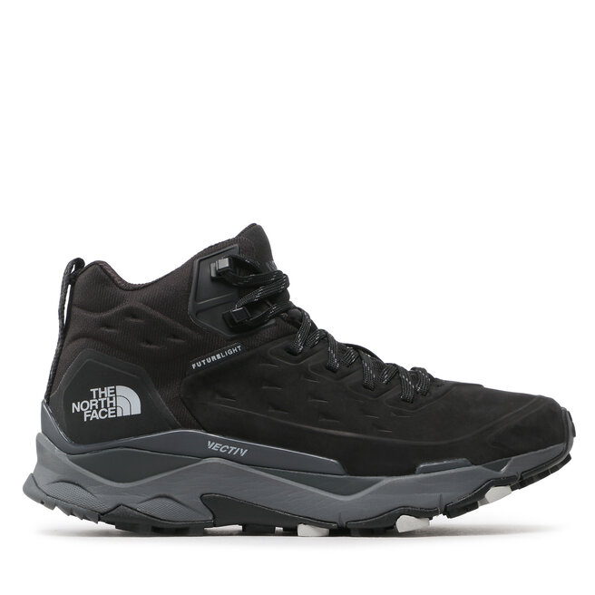 The North Face Trekingová obuv The North Face Vectiv Exploris Mid Futurelight Lthr NF0A5G395PZ1 Tnf Black/Tin Grey