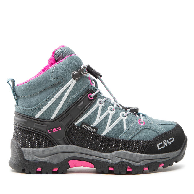 CMP Bakancs CMP Kids Rigel Mid Trekking Shoe Wp 3Q12944 Mineral Green/Purple Fluo