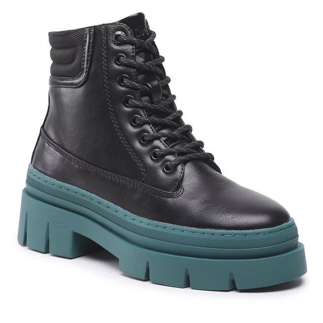 s oliver schnürboots schwarz