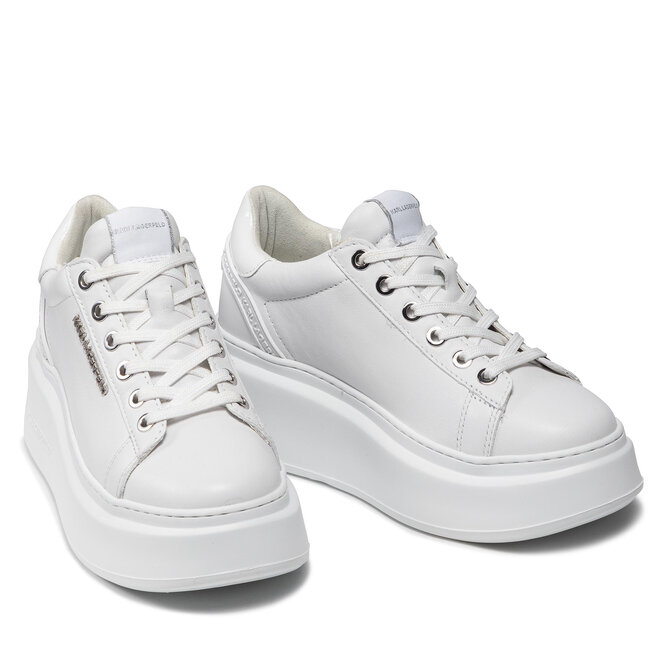 KARL LAGERFELD Sneakersy KARL LAGERFELD KL63515 White Lthr/Mono