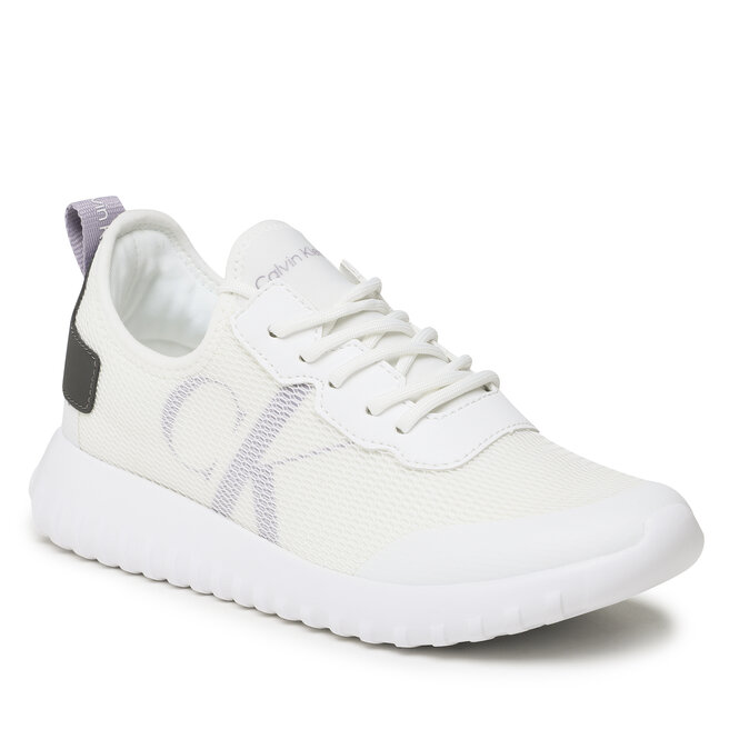 Calvin Klein Jeans Sneakers Calvin Klein Jeans Sporty Runner Eva Slipon Wn YW0YW00687 White/Lavender Aura 0K4