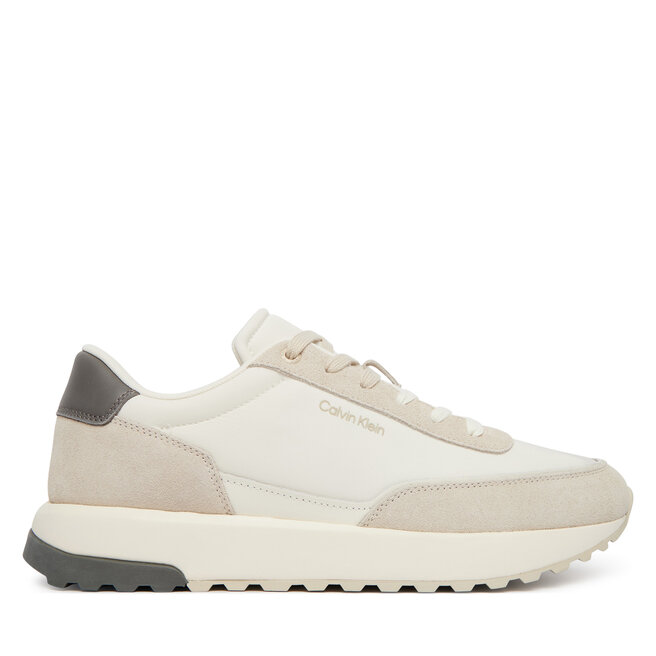 Sneakersy Calvin Klein City Runner Laceup Ny Mix HM0HM02144 Beżowy - męskie