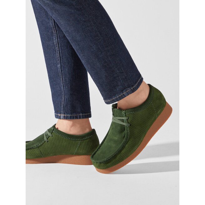 Clarks Wallabee Evo 261736047 Dark Green Suede evzuttya .ua