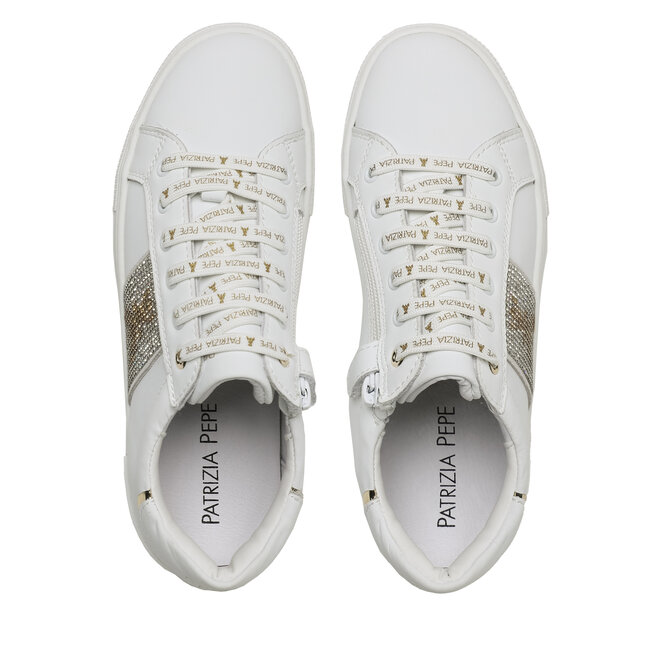 Patrizia Pepe Сникърси Patrizia Pepe PJ212.27 S Bianco/Platino