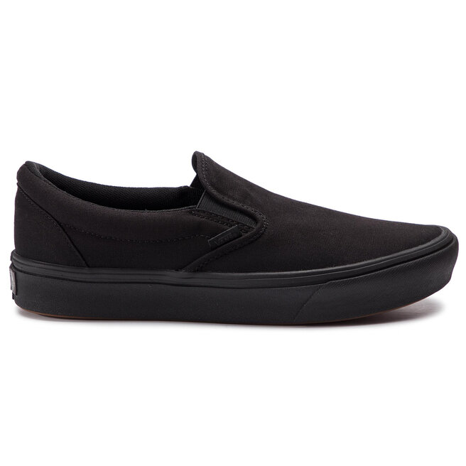 vans comfycush slip on black