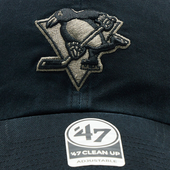 47 Brand Kšiltovka 47 Brand NHL Pittsburgh Penguins Ballpark Camo '47 CLEAN UP H-BPCAM15GWS-BK Black