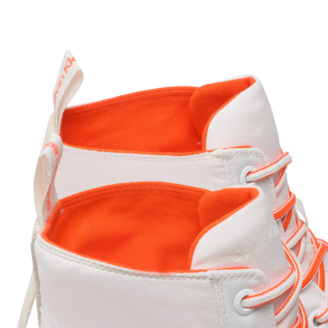 Calvin Klein Jeans Боти Calvin Klein Jeans Toothy Combat Boot Softny YW0YW00948 White YBR
