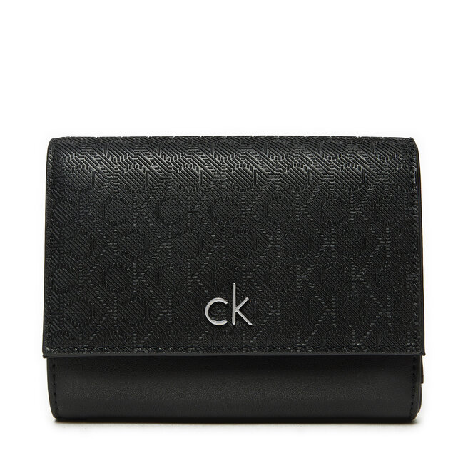 Mały Portfel Damski Calvin Klein Ck Daily Medium Trifold_Mono - Czarny