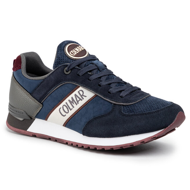 Colmar Originals TRAVIS RUNNER - Zapatillas - Offwhite/burgundy/navy