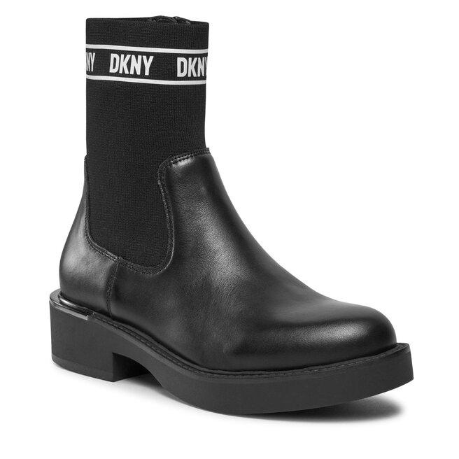 Botki DKNY Tully K3317661 Black White 5 eobuwie .pl