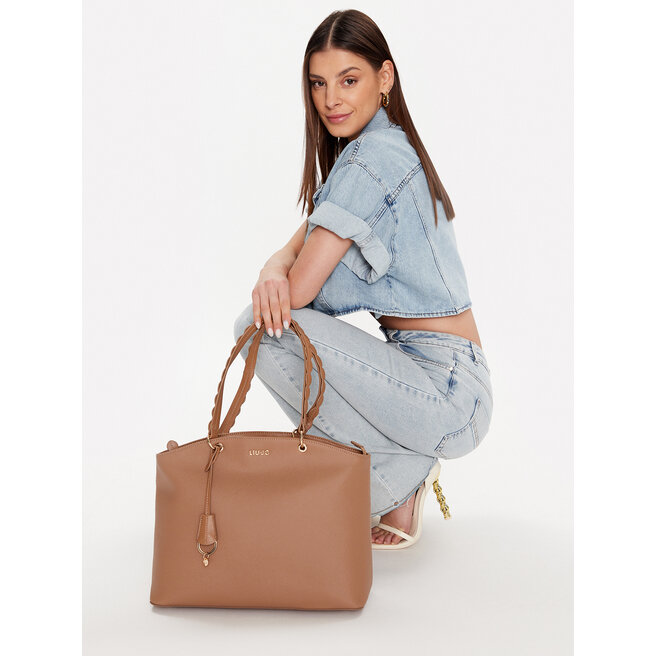 Liu Jo Versatile Tote Bag Dual Handles in Grey | UK