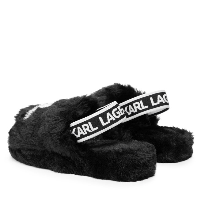 KARL LAGERFELD Papuci de casă KARL LAGERFELD KL40200 Black Synth Fur