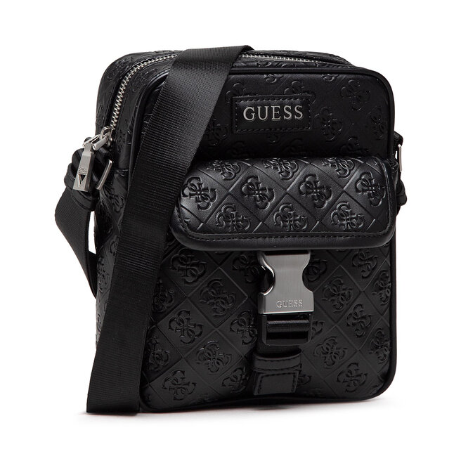 Geantă Crossover Guess Vezzola 4g Embossed Hmveze P1359 Bla • Epantofiro