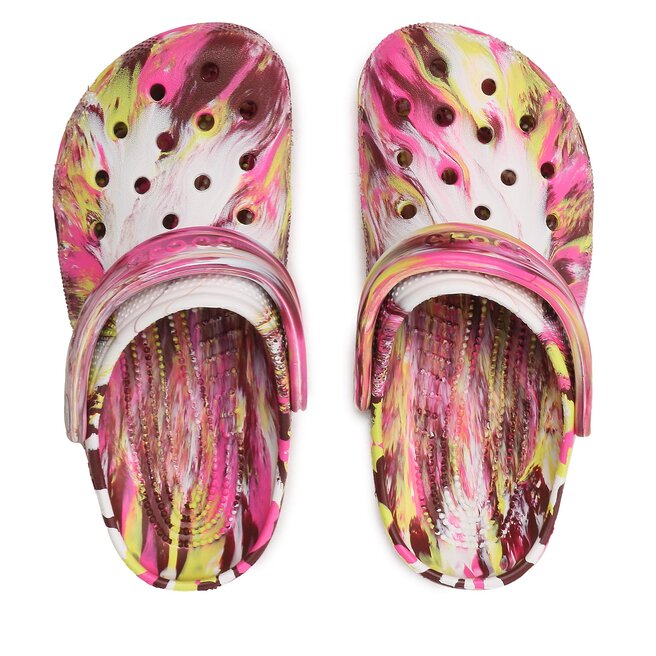 Electric pink multi discount crocs