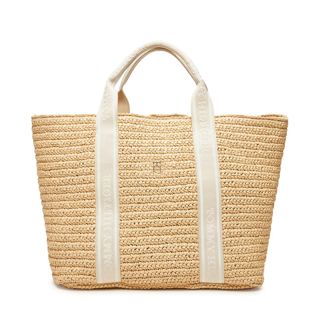 Torebka Tommy Hilfiger Th Spring Logo Tote - Beżowy