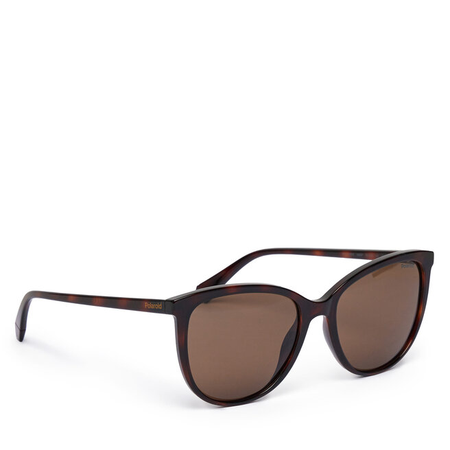 Okulary przeciwsłoneczne Polaroid C PLD 4138/S Brązowy - kobiece