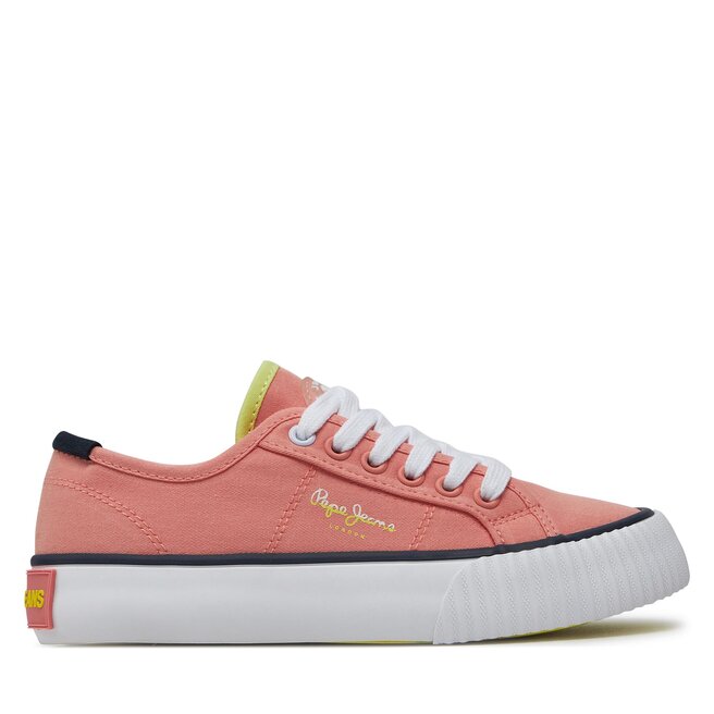 Tenisówki Pepe Jeans Ottis Basic G - Pomarańczowy