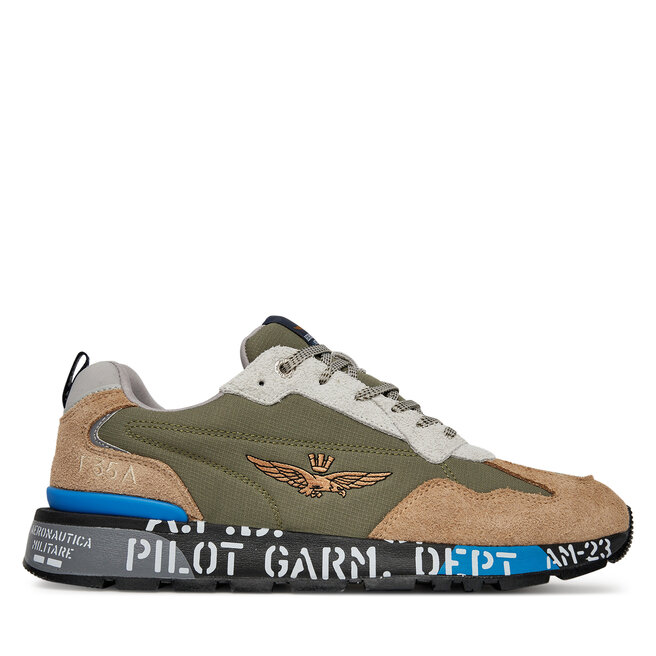 Sneakersy Aeronautica Militare - Zielony