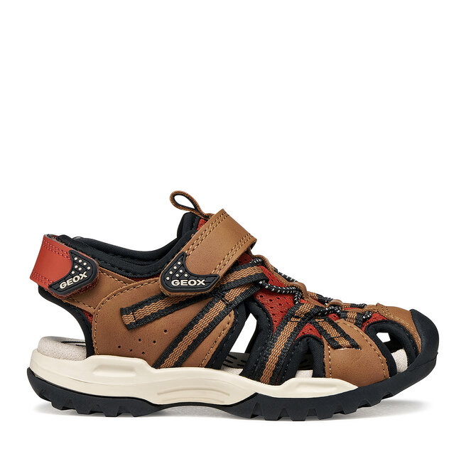 Sandały Geox Jr Borealis J450RB 014ME CD6N6 M Brązowy - chłopięce