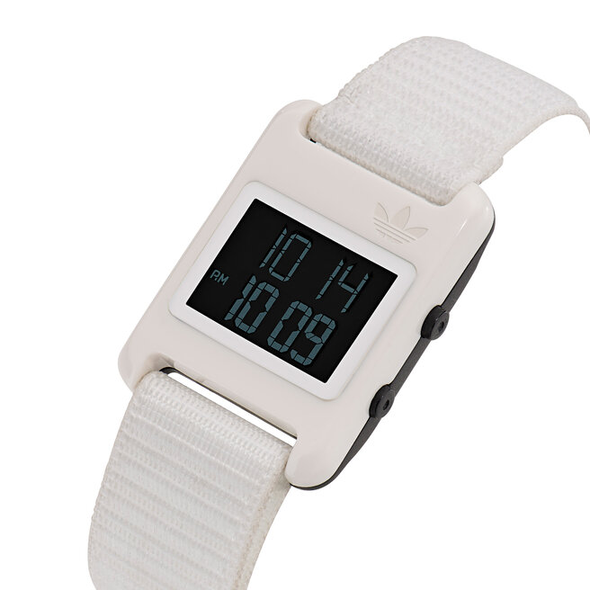White digital outlet watch