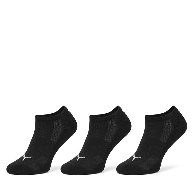 Zestaw 3 par niskich skarpet unisex Puma - Czarny