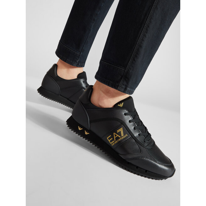 EA7 Emporio Armani Sneakersy EA7 Emporio Armani X8X119 XK291 R384 Triple Blk/Gold Eobu