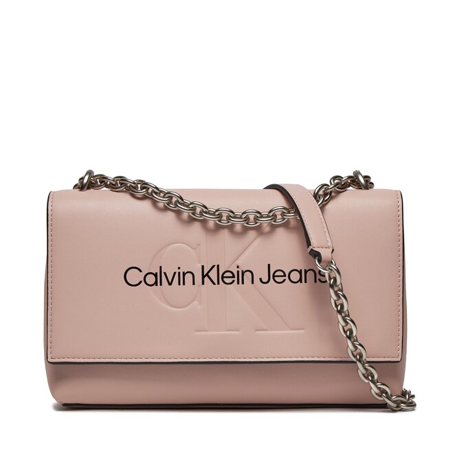 Torebka Calvin Klein Jeans Sculpted Ew Flap Conv25 Mono - Różowy