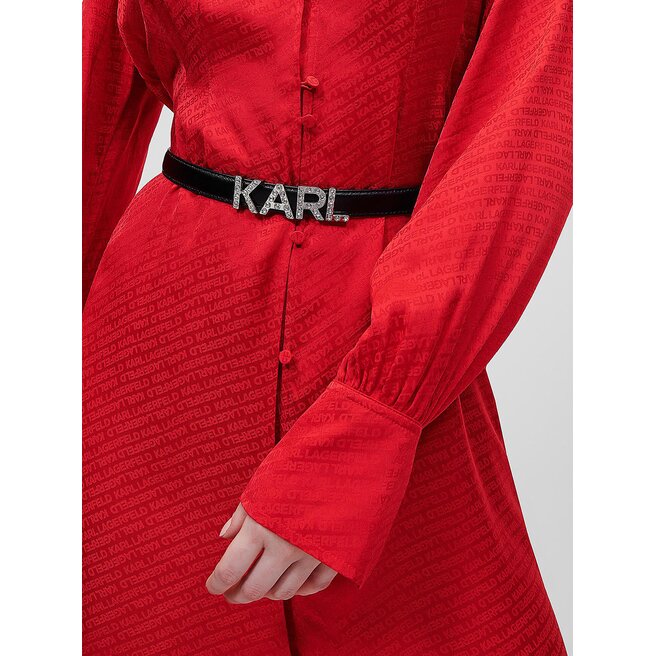 KARL LAGERFELD Dámský pásek KARL LAGERFELD 230W3104 Black 999