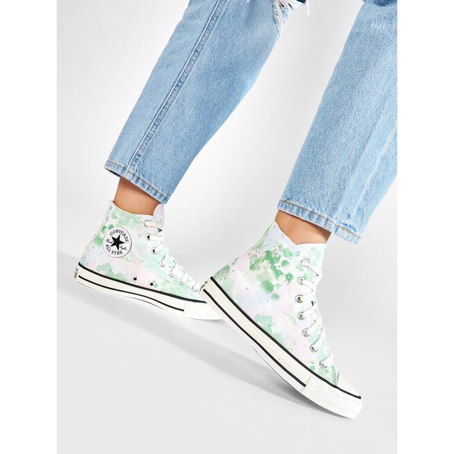 Sportbačiai Converse Ctas Hi 570765C Egret/Spring Green/Black •  Www.eavalyne.lt
