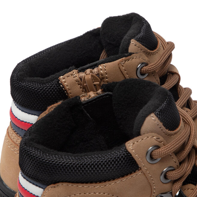 Tommy Hilfiger Зимни обувки Tommy Hilfiger Lace-Up Bootie T3B5-32517-1441 M Camel 524
