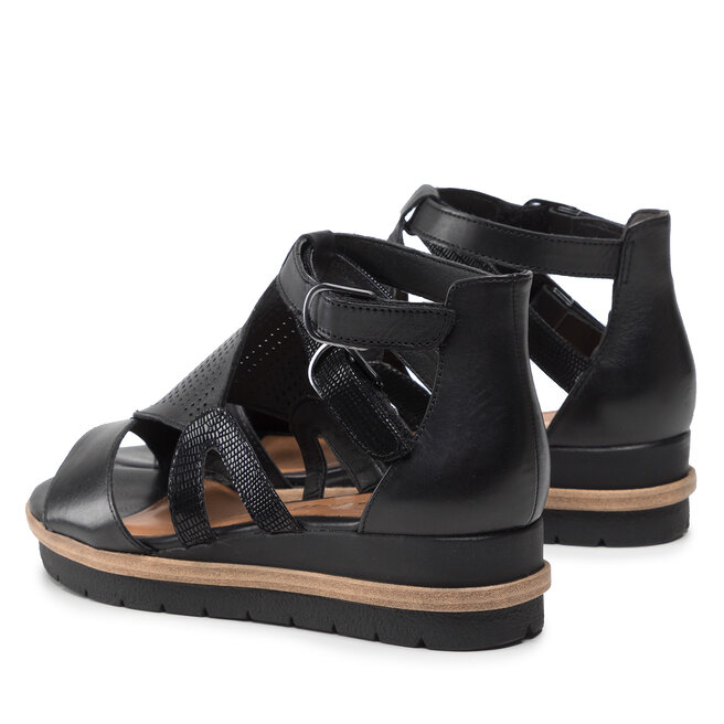 Tamaris Szandál Tamaris 1-28221-28 Black/Struct. 027