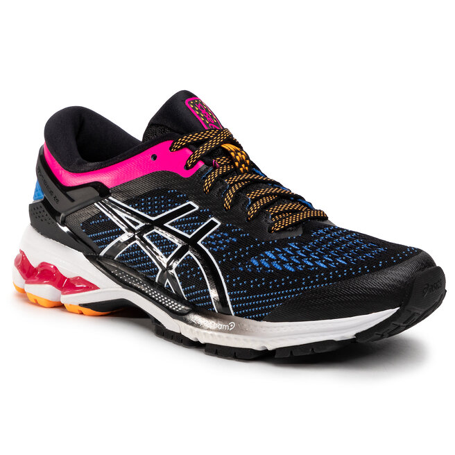 Asics kayano black blue coast online