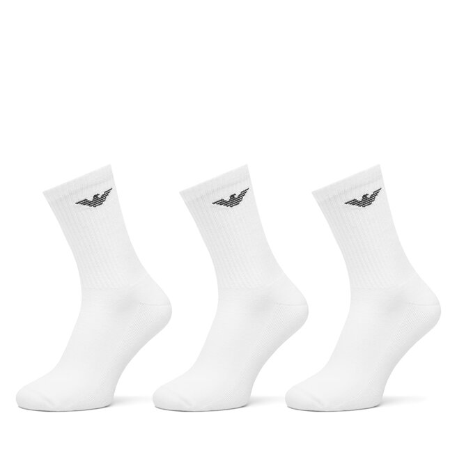 Skarpety długie Emporio Armani EM000554 AF14499 M0066 Biały - męskie