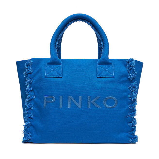 Torebka PINKO Beach Shopping PE 25 PLTT 100782 - Niebieski