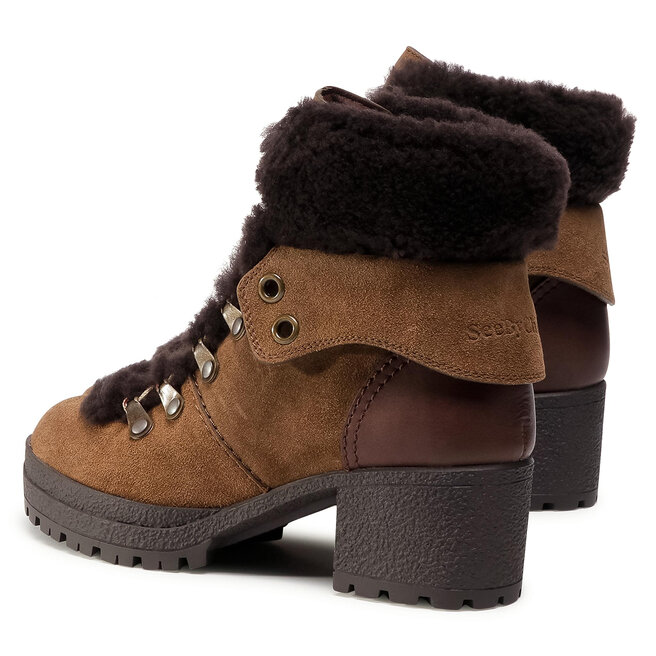 See By Chloé Боти See By Chloé SB31121A Crosta 535 Terra/Nat.Calf 501/Shearling 501