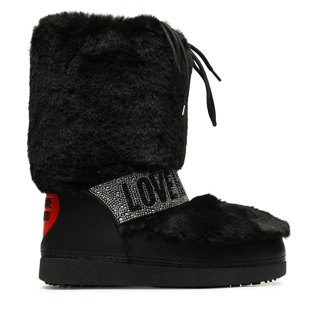 Śniegowce LOVE MOSCHINO - Czarny