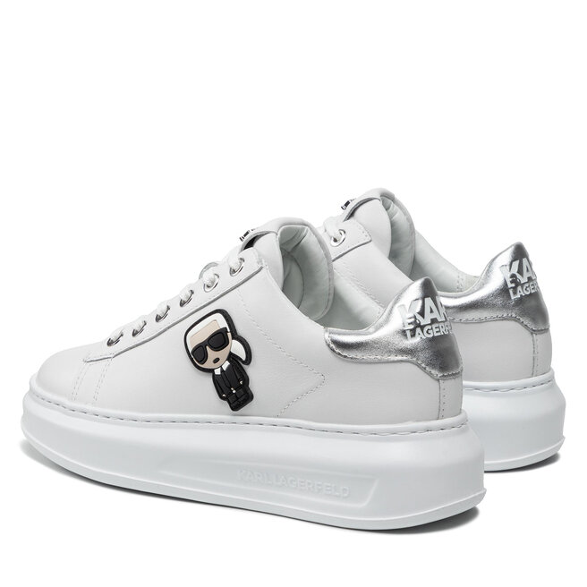 KARL LAGERFELD Sportcipő KARL LAGERFELD KL62530 White Lthr W/Silver