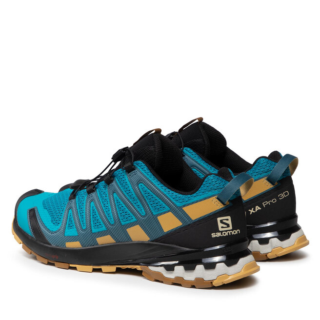 Salomon Обувки Salomon Xa Pro 3D V8 414399 27 V0 Barrier Reef/Fall Leaf/Bronze Brown