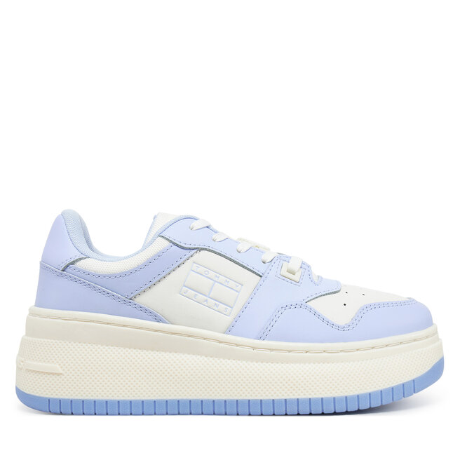 Sneakersy Tommy Jeans Tjw Retro Basket Flatform Ess - Błękitny