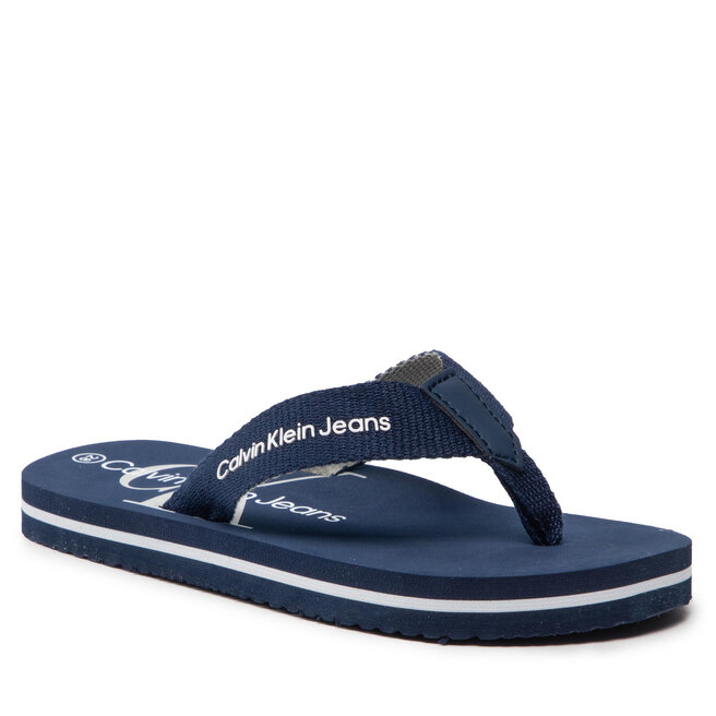 Calvin Klein Jeans Flip-flops Calvin Klein Jeans Logo Print Flip Flop V3B8-80155-0058 M Blue 800