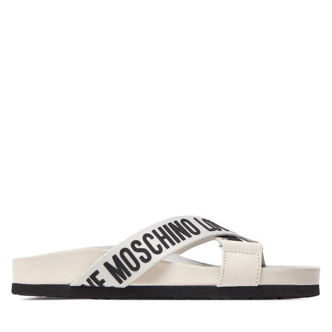 Klapki LOVE MOSCHINO - Brązowy