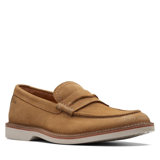 Pantofi Clarks Atticus LTSlip 26172440 Dark Sand Suede 26172440 imagine noua