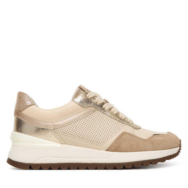 Sneakersy Geox D Desya D6500A 085CF C1S2L Beżowy - kobiece