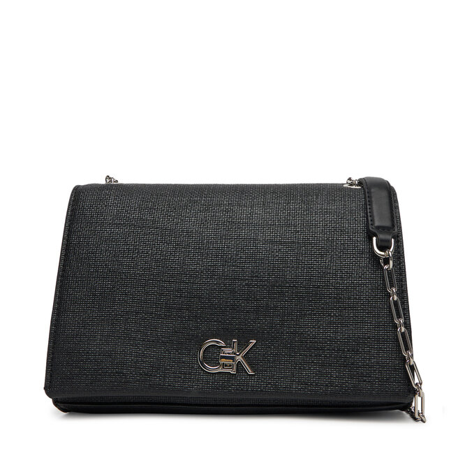 Torebka Calvin Klein Ck Medium Conv Chain Bag_Tex - Czarny