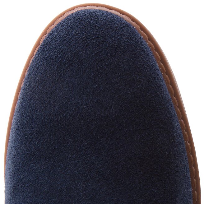 Klassische Stiefeletten Clarks Dove Madeline 261372234 Navy Suede