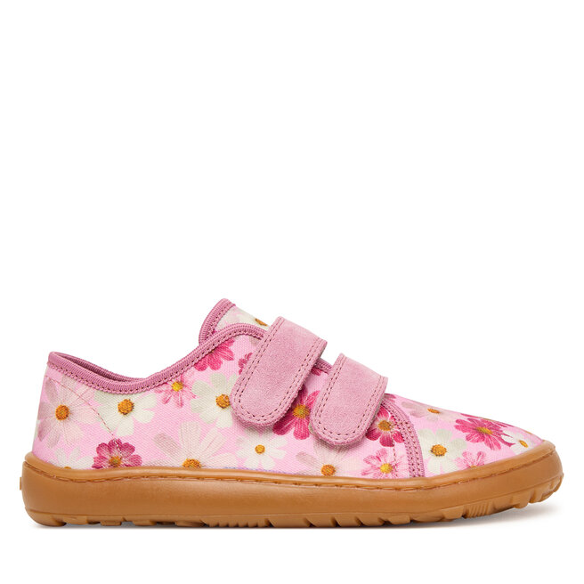 Kapcie Froddo Barefoot Canvas G1700440-9 D Różowy - dziewczęce