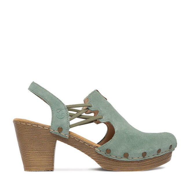 Półbuty Rieker CEO-66775-52 Zielony - kobiece